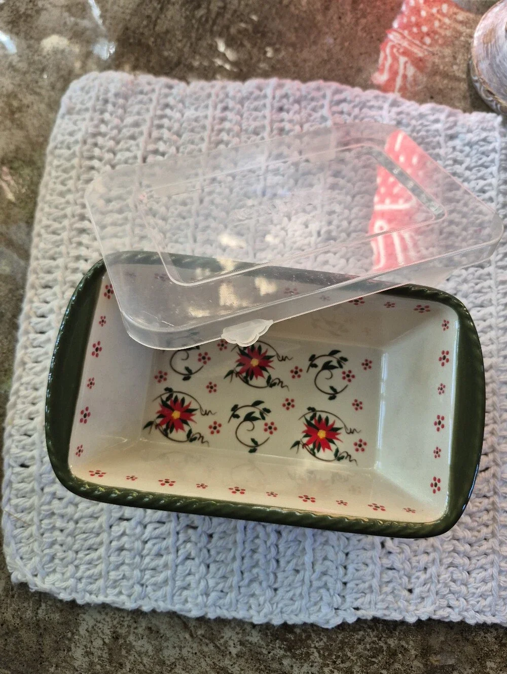 ❤️‍🔥New Temp-tations Tara Holiday Stoneware Poinsettia Cardinal Mini Loaf Pan